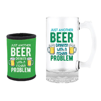 Tankard and Stubby Holder Gift Set 490mL Just Another Beer Landmark BG1914