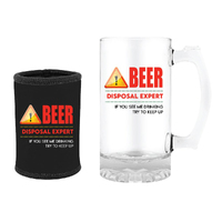 Tankard and Stubby Holder Gift Set 490mL Beer Disposal Expert Landmark BG1921