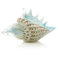 Coloured Art Glass 16cm Conch Shell Collectible Figurine Ornament, Whitehill CCG_CONCH