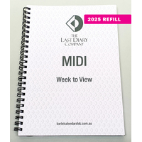 2025 Refill Victoria A5 Midi Week to View Wiro by Last Diary Company VA57