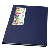 2024 Diary Becall A4 Week to View Casebound Blue Last Diary Company BA47BL