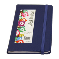 2024 Diary Becall B6 Week to View Casebound Blue Last Diary Company BB67BL