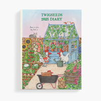 2025 Diary Twigseeds 148x190mm Week to View Hard Cover TWIGDIARY25