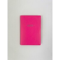 2025 Diary Fashion A7 Week to View Soft Cover Pink, OzCorp DA14