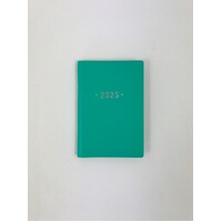 2025 Diary Fashion A7 Week to View Soft Cover Teal, OzCorp DA14