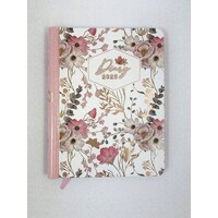 2025 Diary Fashion A5 Week to View Spiral Pink Petals, OzCorp D814