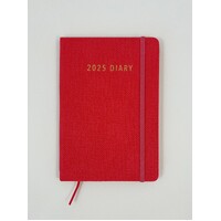 2025 Diary Contempo A5 Week to View Coral, Ozcorp D825