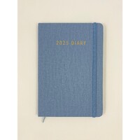 2025 Diary Contempo A5 Week to View Blue, Ozcorp D827