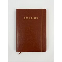 2025 Diary Contempo A5 Day to Page Tan, Ozcorp D835