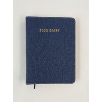 2025 Diary Contempo A5 Day to Page Spiral Blue, Ozcorp D841