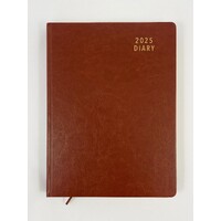 2025 Diary Contempo A4 Day to Page Tan, Ozcorp D845