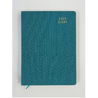 2025 Diary Contempo A4 Day to Page Teal, Ozcorp D848