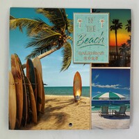 2025 Calendar By the Beach Square Wall by OzCorp CAL188