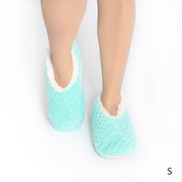 SnuggUps Slippers Women's Soft Petal Aqua Small by Splosh, Gift For Her SPWSPA01