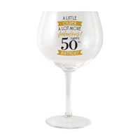 Sip Celebration Balloon Glass 50th Birthday by Splosh, Gift For Her SPCW50