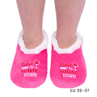 SnuggUps Slippers Women's Quote Small Wine, Splosh SNWQWIN01