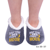 SnuggUps Slippers Women's Quote Small Nap, Splosh SNWQNAP01