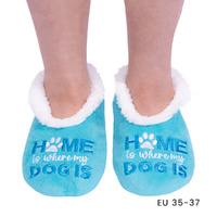 SnuggUps Slippers Women's Quote Small Dog, Splosh SNWQDOG01