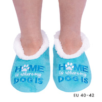 SnuggUps Slippers Women's Quote Large Dog, Splosh SNWQDOG03