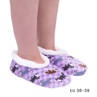 SnuggUps Slippers Women's Printed Pets Medium Border Collie, Splosh SNWPBC02