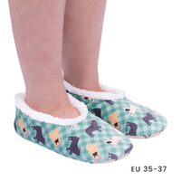 SnuggUps Slippers Women's Printed Pets Small French Bulldog, Splosh SNWPFB01