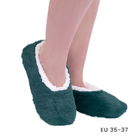 SnuggUps Slippers Women's Luxe Small Green, Splosh SNWLGRN01