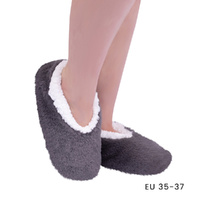 SnuggUps Slippers Women's Luxe Small Charcoal, Splosh SNWLCHL01