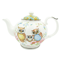 PNC Teapot 1L Owls Fine Bone China CW887