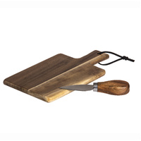 Davis & Waddell Cheese Tasting Set Paddle with Knife Natural, isAlbi DTA0486