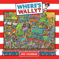 2025 Calendar Where's Wally Square Wall Browntrout A04053