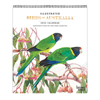 2025 Calendar Illustrated Birds of Australia Deluxe Wall Browntrout A04121