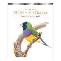 2025 Calendar Birds of Australia, The Art of Jeremy Boot Deluxe Wall Browntrout A04336