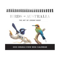 2025 Calendar Birds of Australia The Art of Jeremy Boot Double-View Desk Easel Browntrout A04404