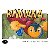 2025 Calendar Kiwiana Double-View Desk Easel Browntrout A04718