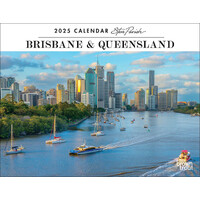 2025 Calendar Steve Parish Brisbane & Queensland Horizontal Wall Browntrout A04817