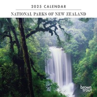 2025 Calendar National Parks of New Zealand Mini Wall Browntrout A04879