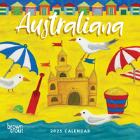 2025 Calendar Australiana Square Wall Browntrout A04961