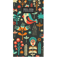 2025-2026 2-Year Planner Autumn Garden Month to View Browntrout A05012