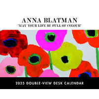 2025 Calendar Anna Blatman Double-View Desk Easel Browntrout A05074