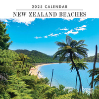 2025 Calendar New Zealand Beaches Mini Wall Browntrout A05081