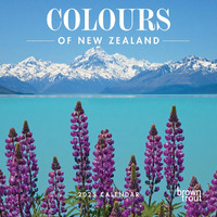 2025 Calendar Colours of New Zealand Square Wall Browntrout A05135