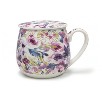 Artico Mug with Tea Infuser Peony Rose Bluhen BM01