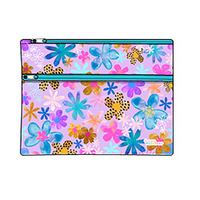 Got It Covered Pencil Case 34cm Large 2-Zip Kasey Rainbow Mauve Meadow