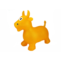 Kaper Kidz Ride-On Inflatable Toy Bouncy Rider Moovie The Golden Glitter Cow, Eleganter PA7019