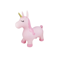 Kaper Kidz Ride-On Inflatable Toy Bouncy Rider Pink Pearl The Unicorn, Eleganter PA7038