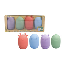 Koala Dream Bath Toys Safari Splash Animal Pourers Set of 4 Brights, Eleganter CA3022