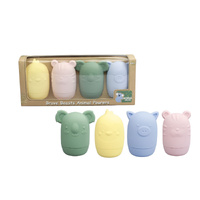 Koala Dream Bath Toys Brave Beasts Animal Pourers Set of 4 Pastel, Eleganter CA3023