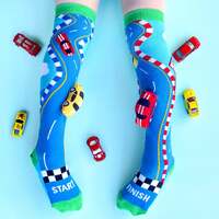 Madmia Socks Ages 6-99 One Size Fits Most - RACING CARS SOCKS