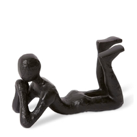 Elme Living Figurine Judd Sculpture 20x8x11cm Black DE.165.BK Home Decor