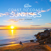 2025 Calendar Our Australia Coast to Coast Sunrises Square Wall Paper Pocket COB4